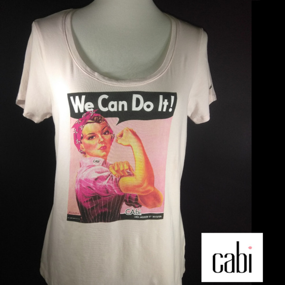 CAbi Tops - FUN Vintage cabi SCOOP Fall 2009 WE CAN Do IT Tee